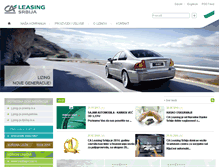 Tablet Screenshot of ca-leasing.rs